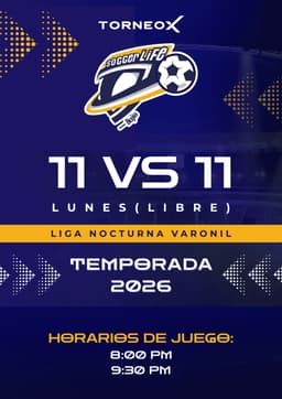 Futbol 11 vs 11 - Lunes Nocturna (38+)